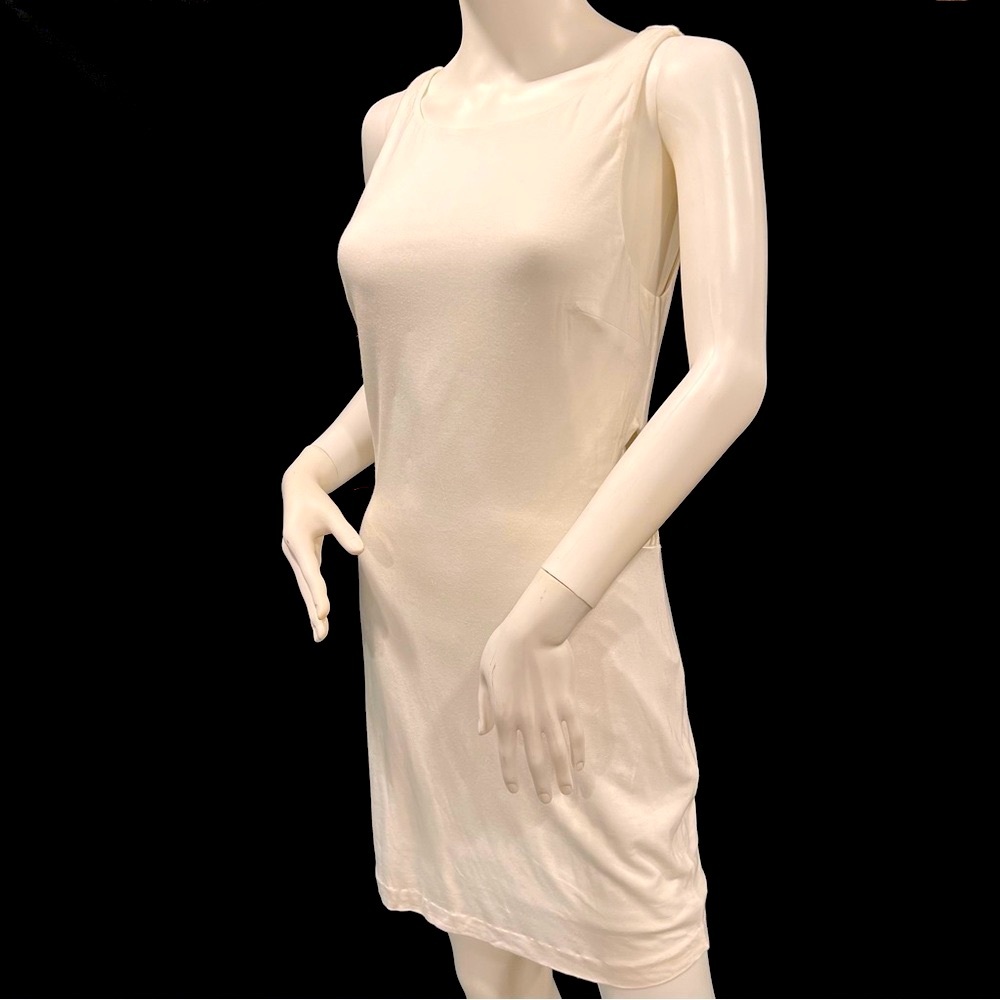 Bebe White Dress with Side Cut Outs - Size M